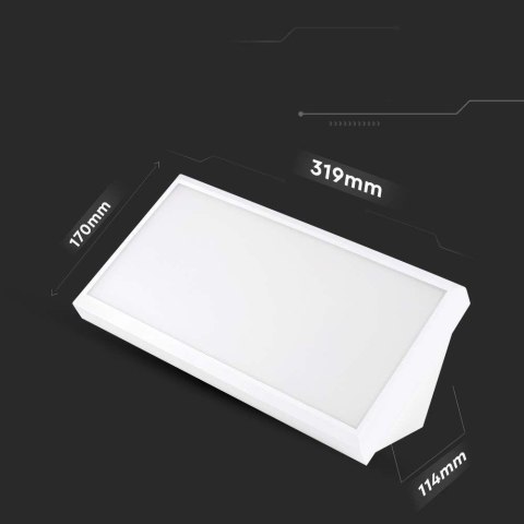 Oprawa Ścienna V-TAC 20W LED Ukośna Biała IP65 VT-8055 3000K 2045lm Oprawa Ścienna V-TAC 20W LED Ukośna Biała IP65 VT-8055 3000K 2045lm