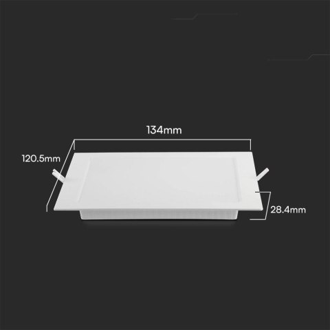 Panel Wpuszczany V-TAC 6W LED SAMSUNG CHIP Kwadrat 120x120mm VT-61006SQ-S 4000K 660lm