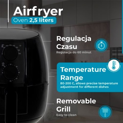 Adler Frytkownica beztłuszczowa 2,5 L - Airfryer