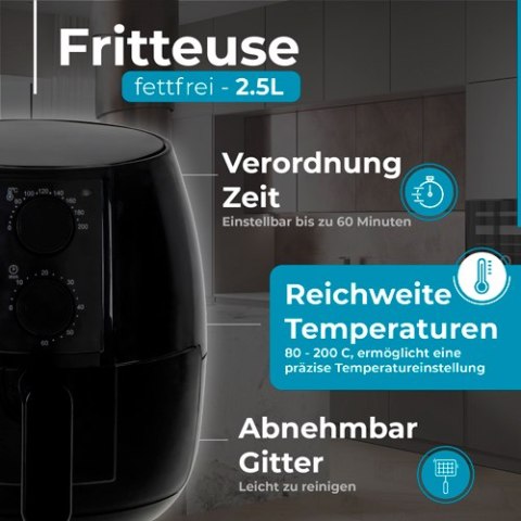 Adler Frytkownica beztłuszczowa 2,5 L - Airfryer