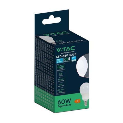 Żarówka LED V-TAC SAMSUNG CHIP 8,5W E14 Kulka VT-269 3000K 806lm 5 Lat Gwarancji Żarówka LED V-TAC SAMSUNG CHIP 8,5W E14 Kulka VT-269 3000K 806lm 5 Lat Gwarancji