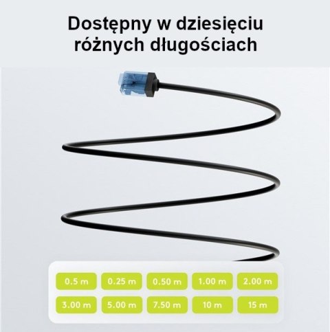 Kabel LAN Patchcord CAT 6A EXTRA FLEX czarny 5m Kabel LAN Patchcord CAT 6A EXTRA FLEX czarny 5m