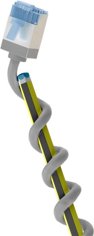 Kabel LAN Patchcord CAT 6A EXTRA FLEX szary 10m