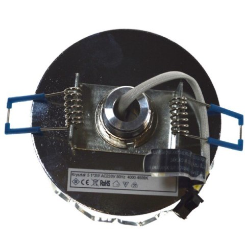 Downlight LED kryształ 5 1*3W biały zimny