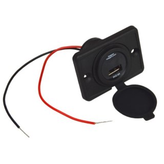 Ładowarka samochodowa montażowa 1x USB 12/24V 5V/2