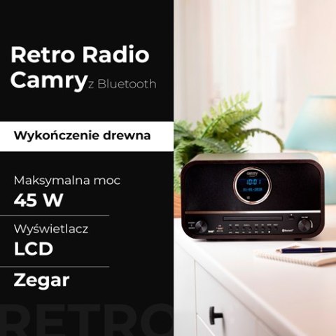 Camry Retro Radio z Bluetooth