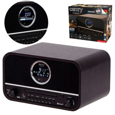 Camry Retro Radio z Bluetooth