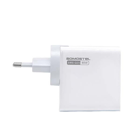 Ładowarka sieciowa USB+TYP-C 65W PD QC3. Somostel