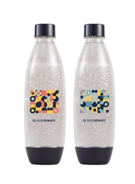 Zestaw butelek do wody do saturatora 2x1l białe SodaStream Fuse Mozaika Zestaw butelek do wody do saturatora 2x1l białe SodaStream Fuse Mozaika