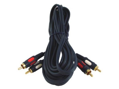 Kabel 2*RCA HQ łezka 5,0m --