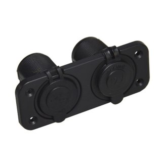 Ładowarka samochodowa montażowa 2x USB 12/24V --