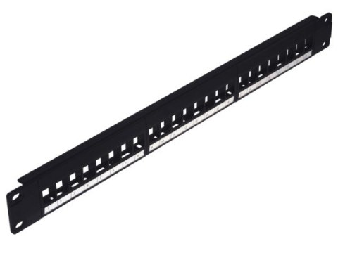 Patch panel 24-port 1U 19" pusty do Keystone Patch panel 24-port 1U 19" pusty do Keystone