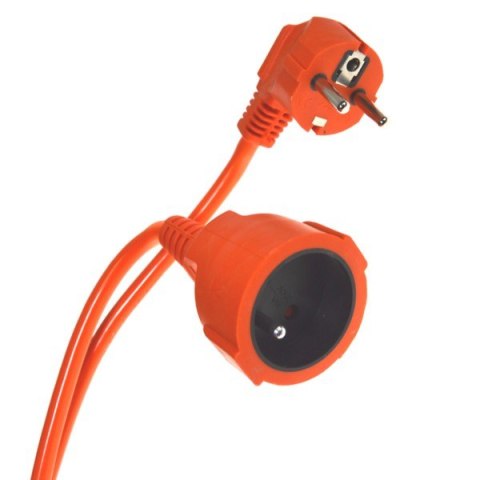 Przedłużacz 1 gniazdo 20m pomarańczowy 2x1,5mm -- Przedłużacz 1 gniazdo 20m pomarańczowy 2x1,5mm --