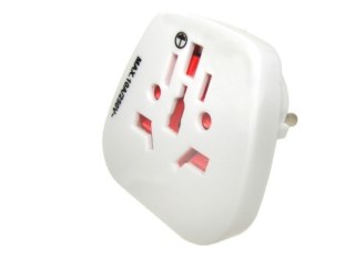 Redukcja wtyk PL-gniazda uniwersalne AC