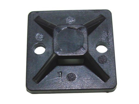 Uchwyt opaski plastik 20mm*20mm czarny -- Uchwyt opaski plastik 20mm*20mm czarny --