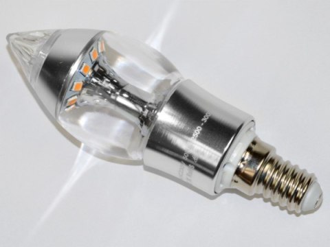 Żarówka LED Iddi E14 4,6W WW srebrna- Żarówka LED Iddi E14 4,6W WW srebrna-
