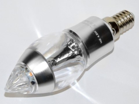 Żarówka LED Iddi E14 4,6W WW srebrna- Żarówka LED Iddi E14 4,6W WW srebrna-