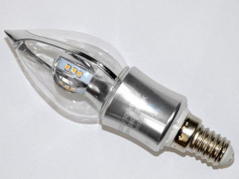 Żarówka LED Imbert E14 4W WW srebrna- Żarówka LED Imbert E14 4W WW srebrna-