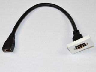 Adapter Mosaic 22.5x45 Gniazdo HDMI v1,4 3D na kab