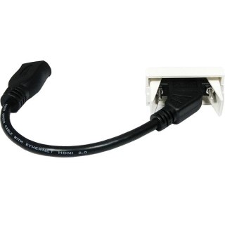 Adapter Mosaic 22.5x45 Gniazdo HDMI v1,4 3D na kab
