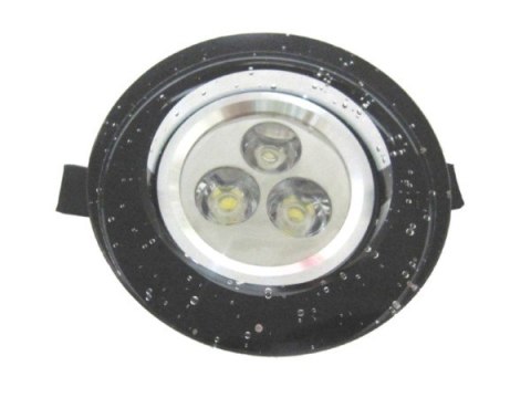 Downlight LED Power Madox Black 3*1W biały ciepły Downlight LED Power Madox Black 3*1W biały ciepły