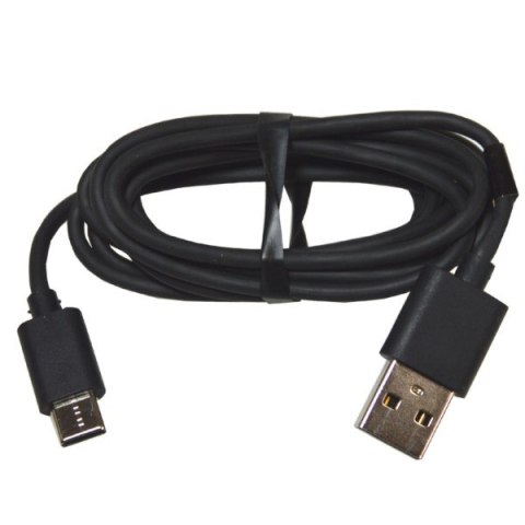 Kabel USB wtyk A- Type-C 1,5m czarny Kabel USB wtyk A- Type-C 1,5m czarny