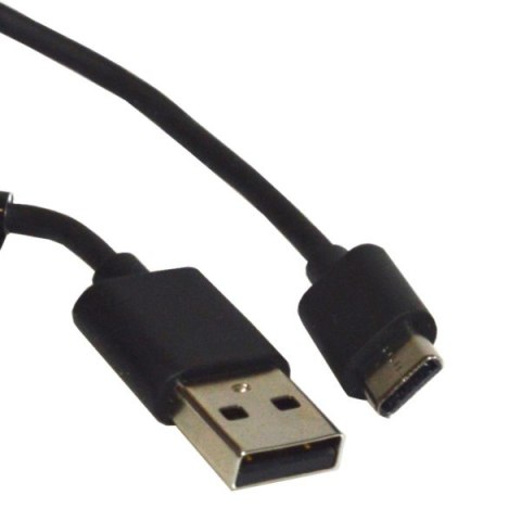 Kabel USB wtyk A- Type-C 1,5m czarny Kabel USB wtyk A- Type-C 1,5m czarny
