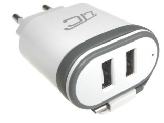 Ładowarka sieciowa micro USB 2,0A + 2x gniazdo --