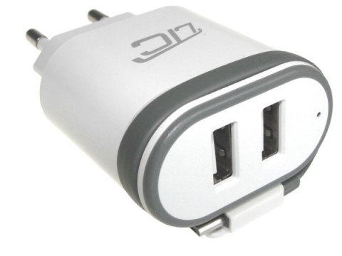 Ładowarka sieciowa micro USB 2,0A + 2x gniazdo -- Ładowarka sieciowa micro USB 2,0A + 2x gniazdo --