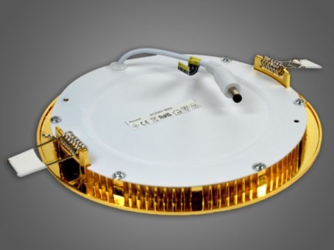 Panel led okragły Round 12W 230V złoty DW Panel led okragły Round 12W 230V złoty DW