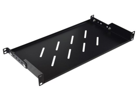 Półka regulowana 19" 1U głębokość 250mm V RAL9004 Półka regulowana 19" 1U głębokość 250mm V RAL9004