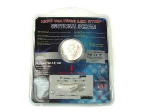 Taśma LED 3528 biały zimny 3m 230V 60/1m blister- Taśma LED 3528 biały zimny 3m 230V 60/1m blister-