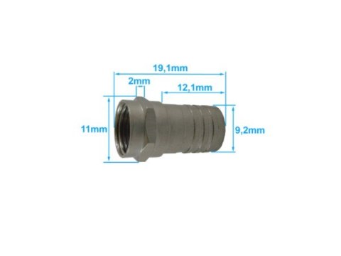 Wtyk F zaciskany RG6 OP/100