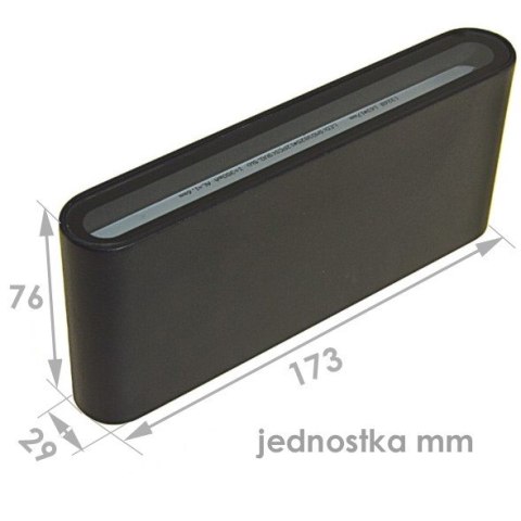 Oprawa elewacyjna LED Flow 1*6w 4000K antracyt Oprawa elewacyjna LED Flow 1*6w 4000K antracyt