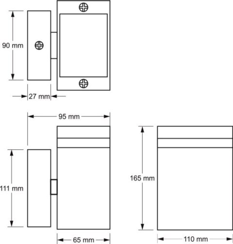 Oprawa elewacyjna Litek 1x GU10 czarny Oprawa elewacyjna Litek 1x GU10 czarny