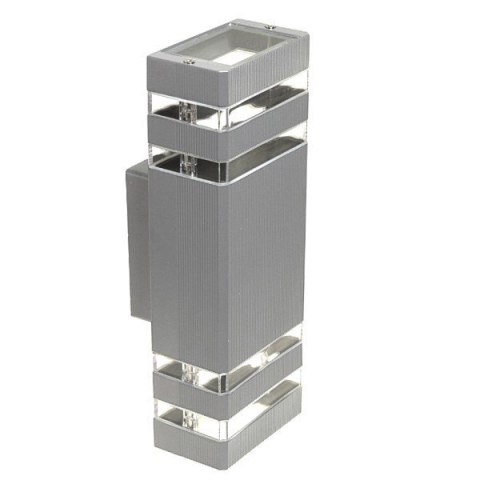Oprawa elewacyjna Santa 2x GU10 szara RAL7040 Oprawa elewacyjna Santa 2x GU10 szara RAL7040