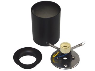 Oprawa sufitowa Cyro Black stała okrągła aluminium