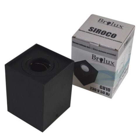 Oprawa sufitowa Siroco Black ruchoma prostokąt alu Oprawa sufitowa Siroco Black ruchoma prostokąt alu