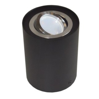 Oprawa sufitowa Siroco Black/srebrna ruchoma okrąg