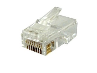 Wtyk modularny 8P8C RJ45 okrągły drut op/100