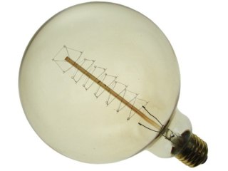 Żarówka węglowa Selred G125 60W E27 round shape