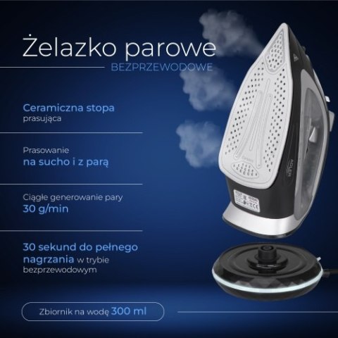 Adler Żelazko parowe - bezprzewodowe