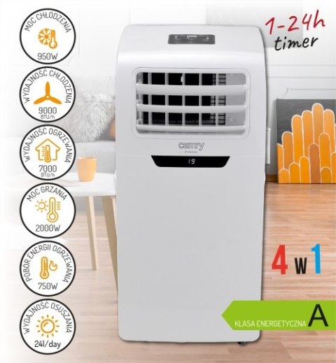 Camry Klimatyzator 9000BTU z WI-FI i ogrzewaniem