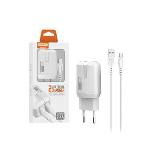 Ładowarka sieciowa microUSB 2400 mA