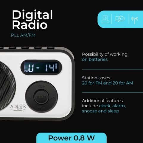 Adler Radio cyfrowe - PLL AM/FM