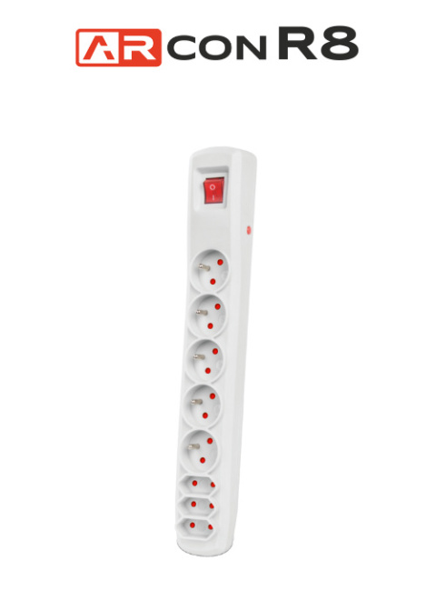 Listwa przeciwprzepięciowa 5 gniazd o długości 1,5m Szara ARcon R8 firmy Armac Listwa przeciwprzepięciowa 5 gniazd o długości 1,5m Szara ARcon R8 firmy Armac