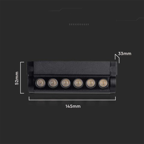Oprawa Projektor Szynosystem Magnetyczny 48V V-TAC 5W LED 34st VT-4205 3000K 600lm 3 Lata Gwarancji