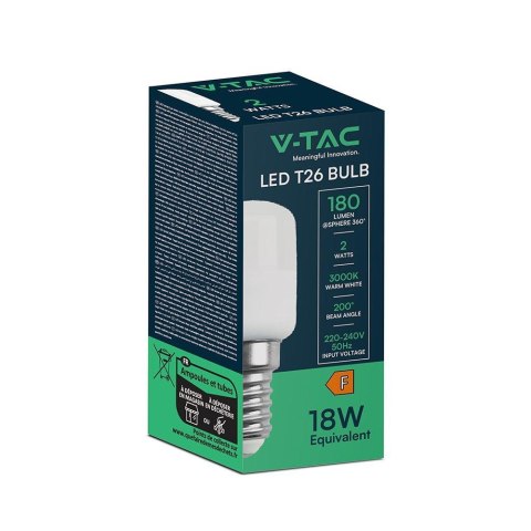Żarówka LED V-TAC 2W E14 ST26 VT-202 3000K 180lm 5 Lat Gwarancji Żarówka LED V-TAC 2W E14 ST26 VT-202 3000K 180lm 5 Lat Gwarancji