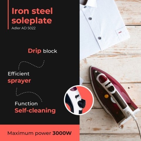 Adler Żelazko 3000 W