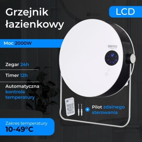Camry Grzejnik łazienkowy z LCD